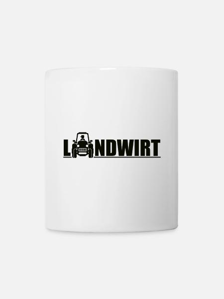 landwirt traktor beruf - Tasse - Weiß