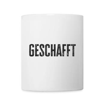 Geschafft Prüfung Klausur Abschluß Schule - Tasse - Weiß - Vorne