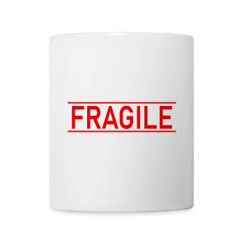 FRAGILE: für nicht zerbrechliche Menschen - Tasse - Weiß - Vorne