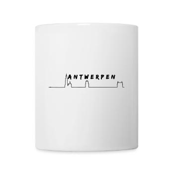 Antwerpener Skyline - Tasse - Weiß - Vorne