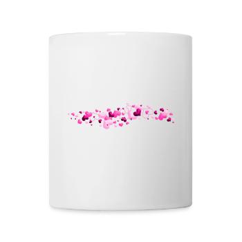 Pink Hearts Love Connection - Mug - white - Front