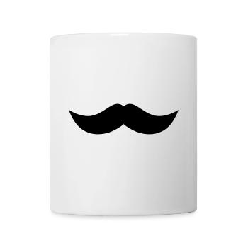 Schnurrbart 1 in Wunschfarbe - Tasse - Weiß - Vorne