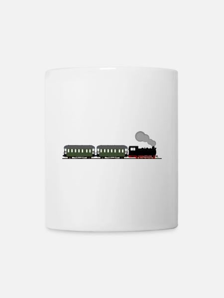 Zug Eisenbahn Dampflok Schmalspurbahn Nostalgie - Tasse - Weiß