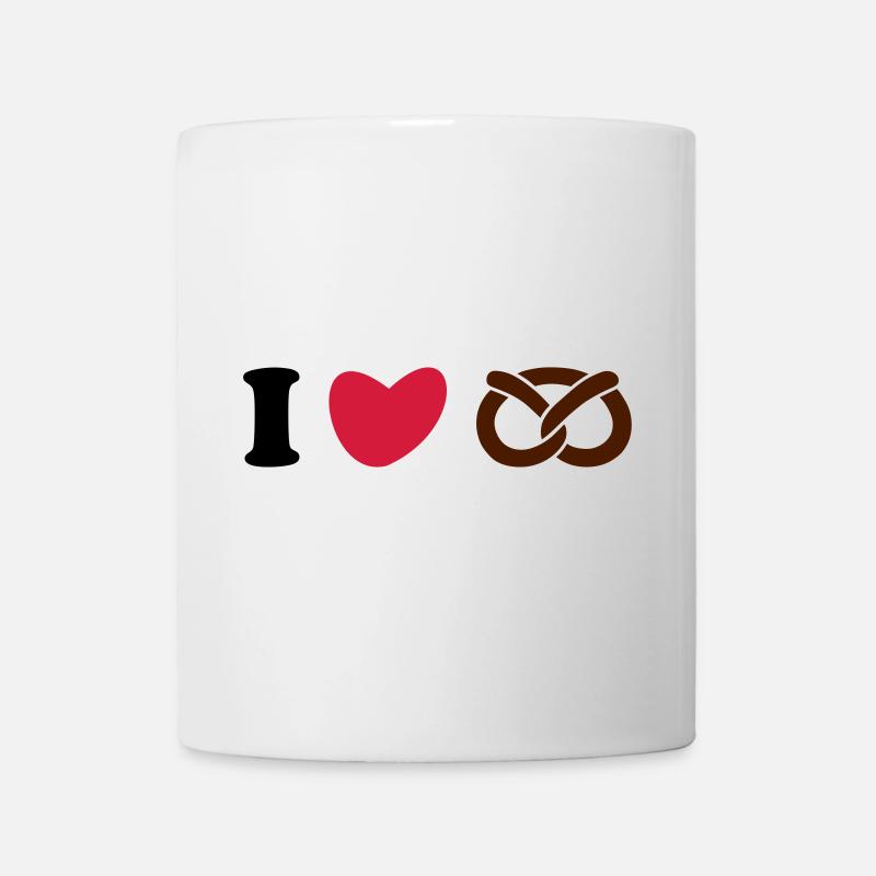 ★ Design colors can be changed ★ I love pretzels - Mug - white