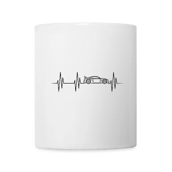 pulse tuning car heartbeat ecg heartbeat GTR icon - Mug - white - Front