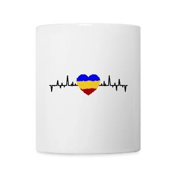 Rumänien Herzschlag - Tasse - Weiß - Vorne
