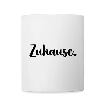 Zuhause Herz - Tasse - Weiß - Vorne