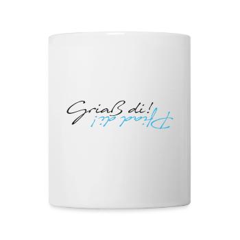 griaß di - piad di - Tasse - Weiß - Vorne