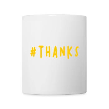 THANK YOU. THANKS. THANK YOU. ANNIVERSARY. BIRTH. - Mug - white - Front