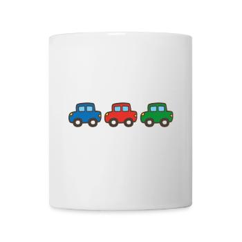 Trois voitures - Mug blanc - blanc - Devant