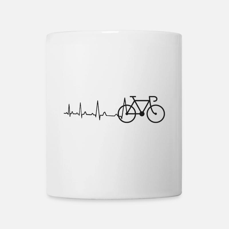 Vélo de route Heartbeat - Mug blanc - blanc