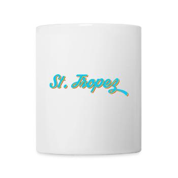 Calligraphie au néon de Saint-Tropez - Mug blanc - blanc - Devant