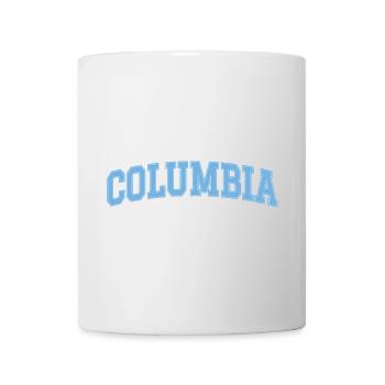Columbia – Design classique des collèges - Mug blanc - blanc - Devant