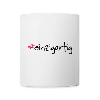 #einzigartig - Tasse - Weiß - Vorne