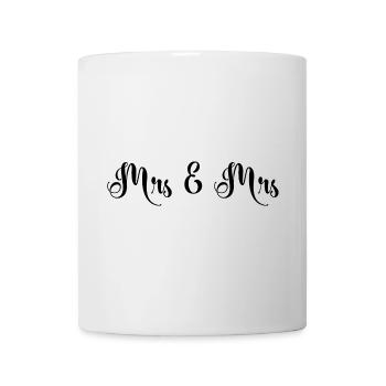Mrs & Mrs Design pour les mariages lesbiens - Mug blanc - blanc - Devant