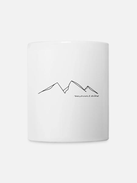 Mountains - Tasse - Weiß