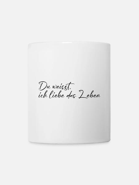 Ich liebe das Leben - Tasse - Weiß