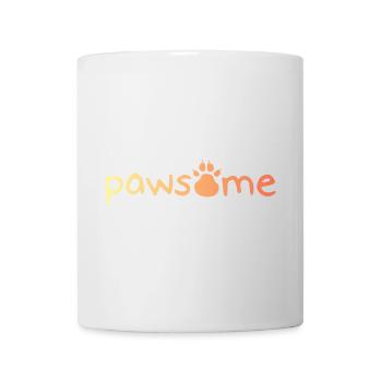 pawsome paw dog paw icon logo icon colors - Mug - white - Front