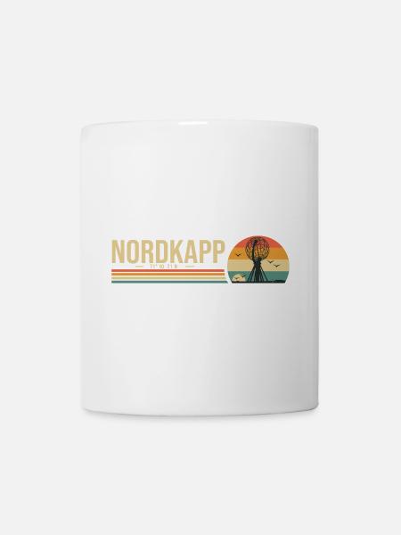 Nordkapp Nordkap Norwegen Roadtrip Geschenk - Tasse - Weiß