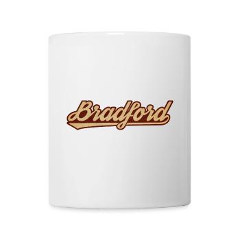 Bradford Vintage Schriftzug - Tasse - Weiß - Vorne
