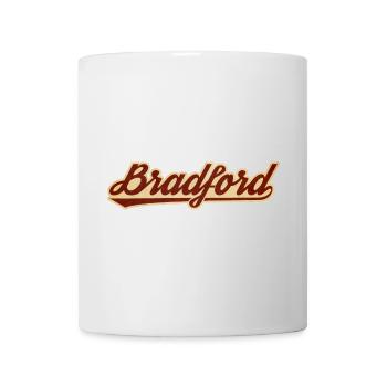 Bradford Vintage Script Logo - Tasse - Weiß - Vorne