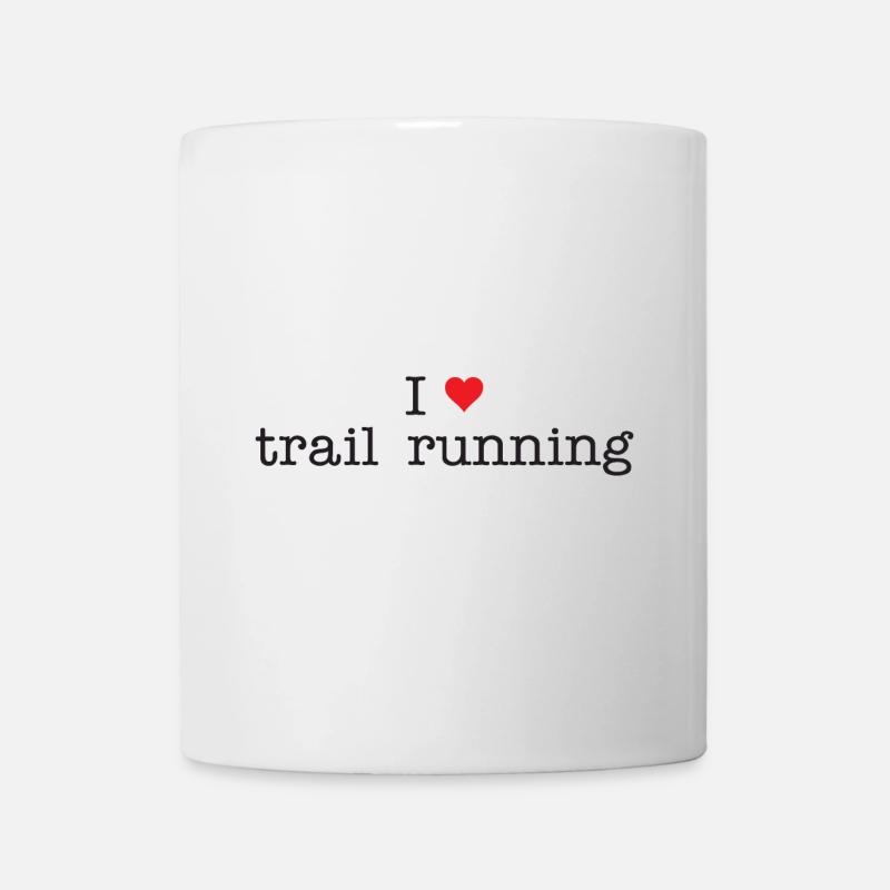 J’adore le trail running - Mug blanc - blanc