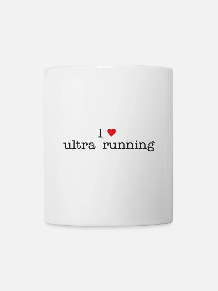 Ich liebe Ultra Running - Tasse - Weiß
