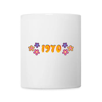 1970 hippie style - Mug - white - Front