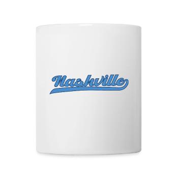 Nashville Tennessee Schriftzug Design - Tasse - Weiß - Vorne