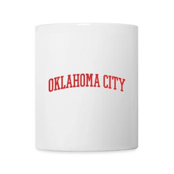 Oklahoma City Bogen-Schrift - Tasse - Weiß - Vorne