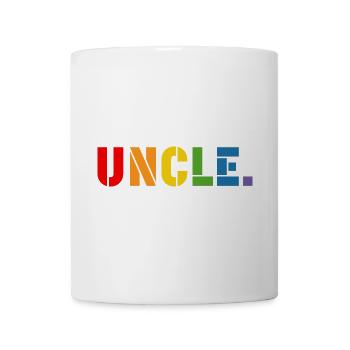 LGBT Rainbow shirt gay uncle LGBT lgbtqi queer - Tasse - Weiß - Vorne