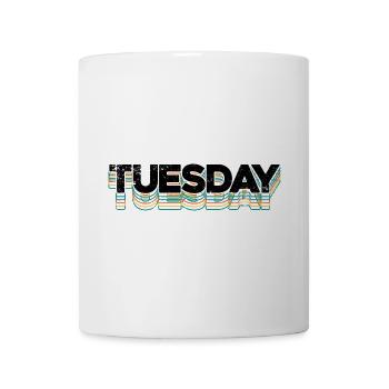 Tuesday Rainbow Stripes - Mug - white - Front