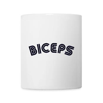 BICEPS Gym Workout Muscle Training - Mug - white - Front