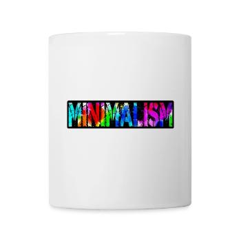 Buntes Minimalismus Grunge - Tasse - Weiß - Vorne