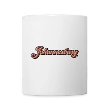 Johannesburg Retro Script - Tasse - Weiß - Vorne