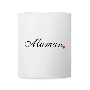 Maman et coeur. Amour pour maman - Mug blanc - blanc - Devant