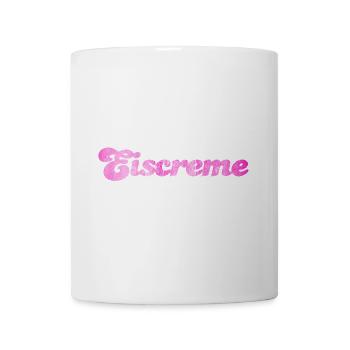Eiscreme pink Erdbeereis Eis Fan Sommerzeit Urlaub - Tasse - Weiß - Vorne