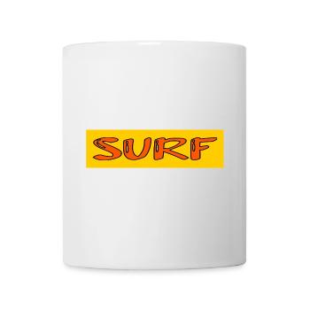 SURFING. FISH. BEACH. SEA. OCEAN. HUMOR. HOLIDAY - Mug - white - Front