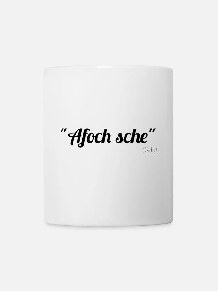 Afoch sche schwarz - Tasse - Weiß