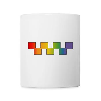 Rainbow LGBTQIA Blocks | LGBT lgbtqi queer - Mug - white - Front