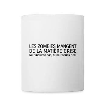 Zombies [noir] - Mug blanc - blanc - Devant