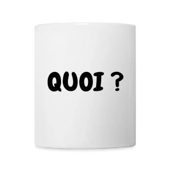QUOI ? - Mug blanc - blanc - Devant