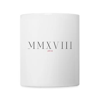 Roman numeral Year of birth Made in 2018 - Mug - white - Front