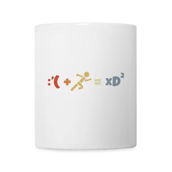 Witzige Laufformel - Tasse - Weiß - Vorne