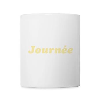 bonne journée - Mug blanc - blanc - Devant