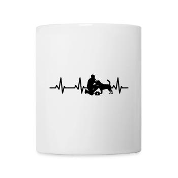 Veterinarian ECG Heart Line - Mug - white - Front