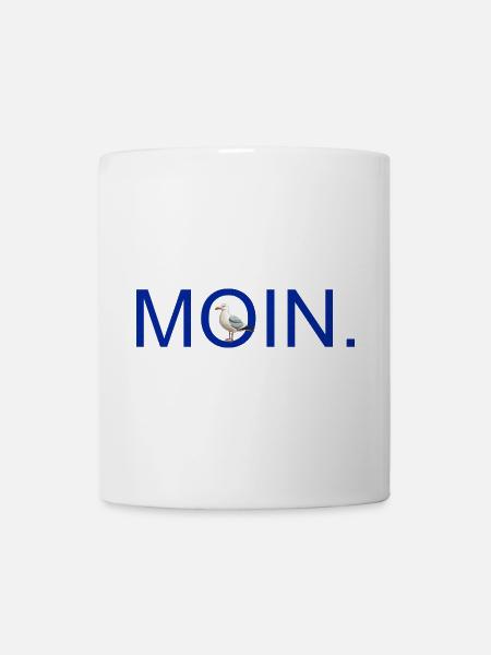 MOIN. mit Möve - Tasse - Weiß