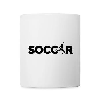 soccer Fußballer Logo Schuss Symbol Spieler icon - Tasse - Weiß - Vorne