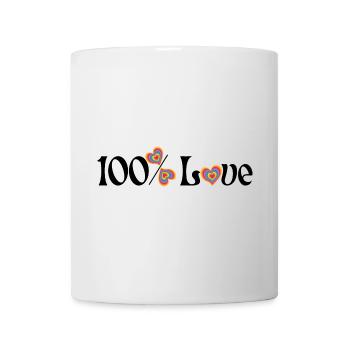 100% Love - Mug - white - Front