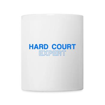 Tennis Shirt Hard Court Design Miami Melbourne - Tasse - Weiß - Vorne